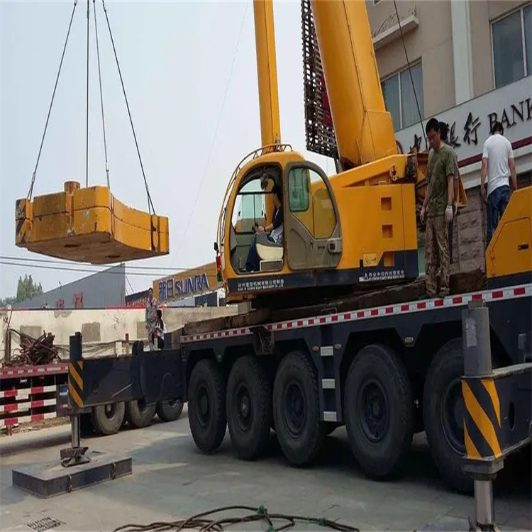 阳谷当地吊车出租|机器吊装|75吨|工厂搬迁服务